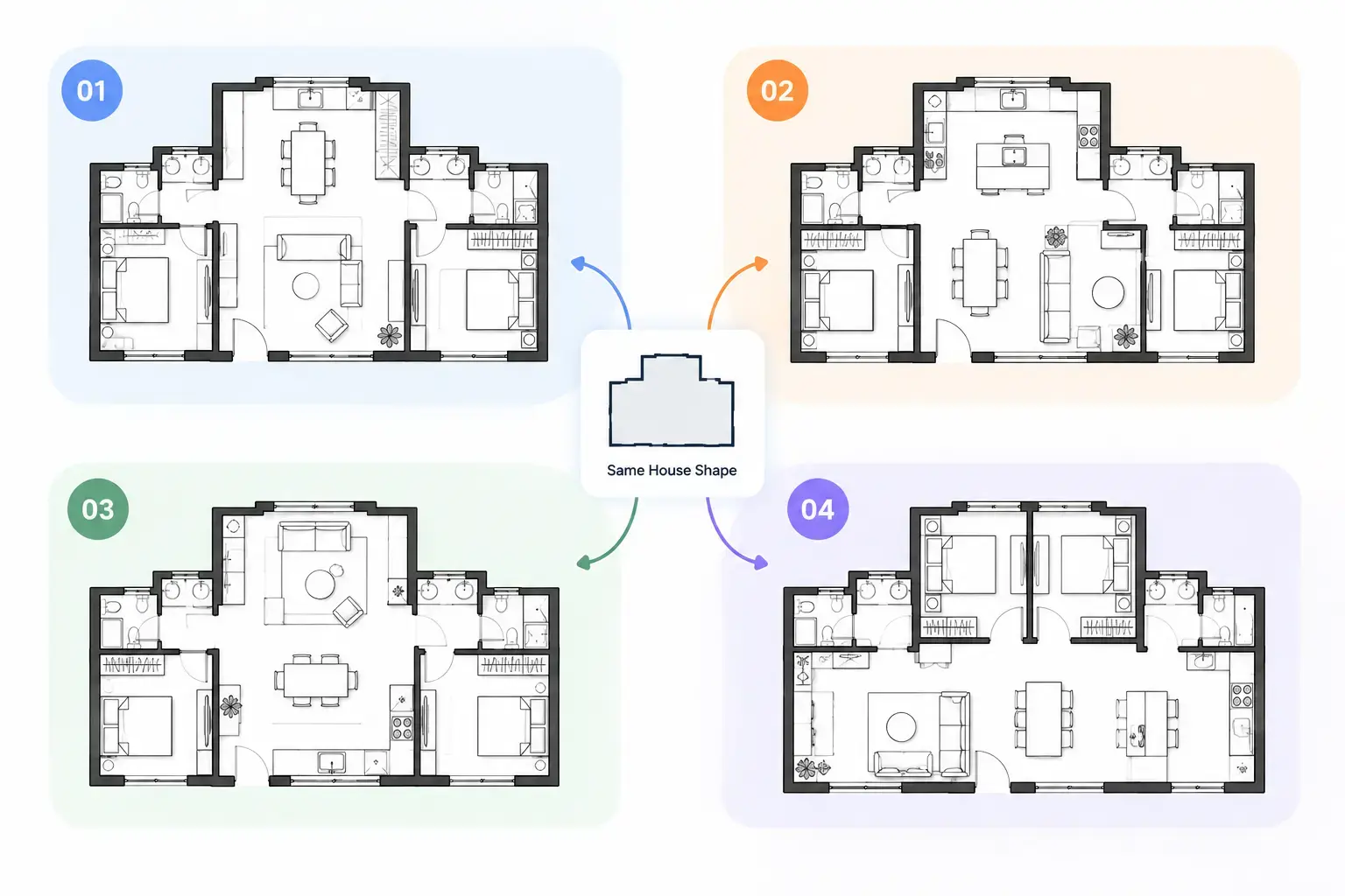 Try Ranch, Modern or Small-House Ideas