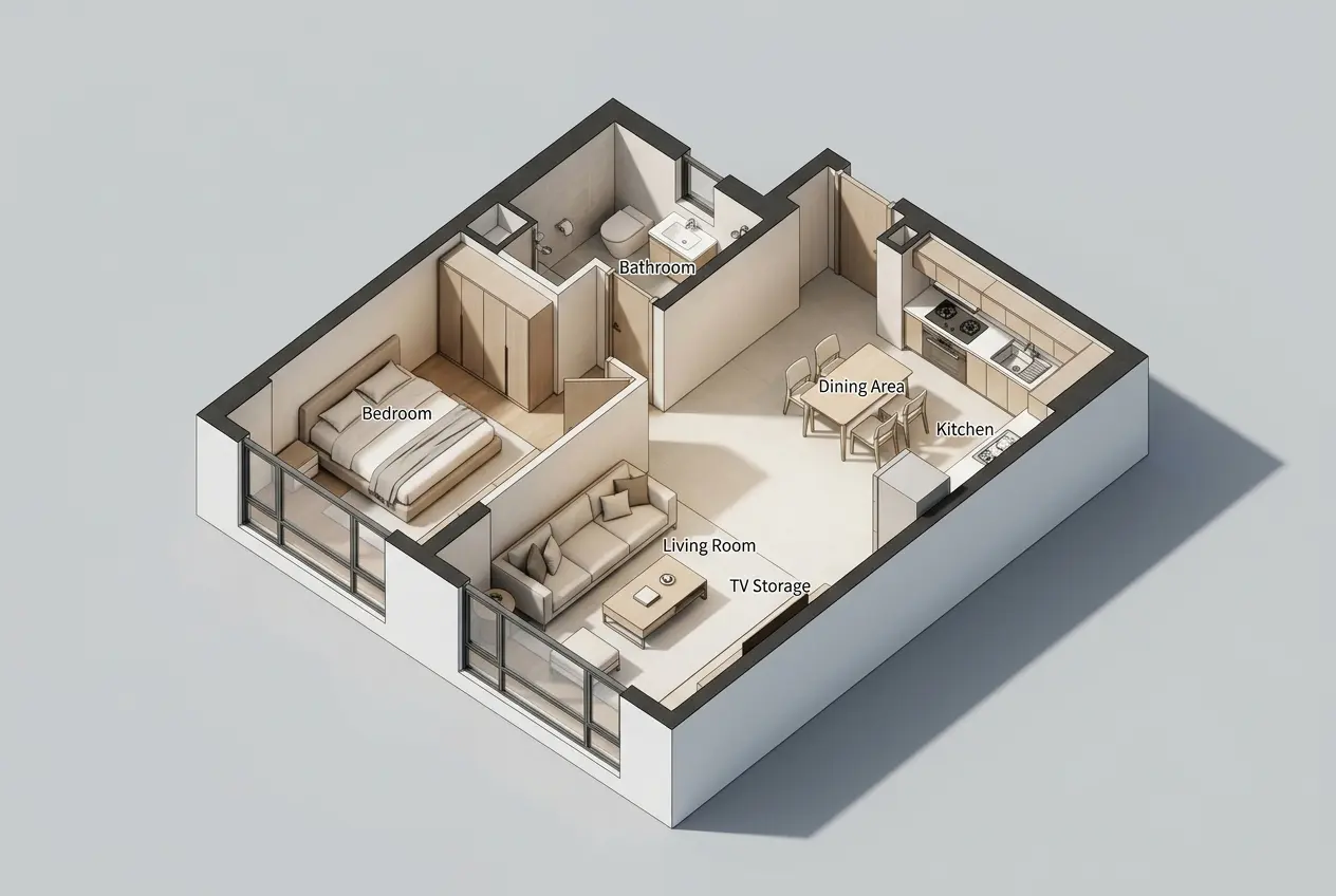 Compact 3D Home