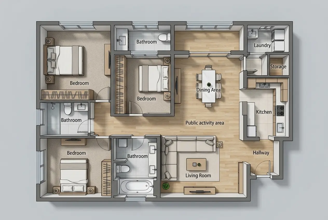 2.5D Home Layout