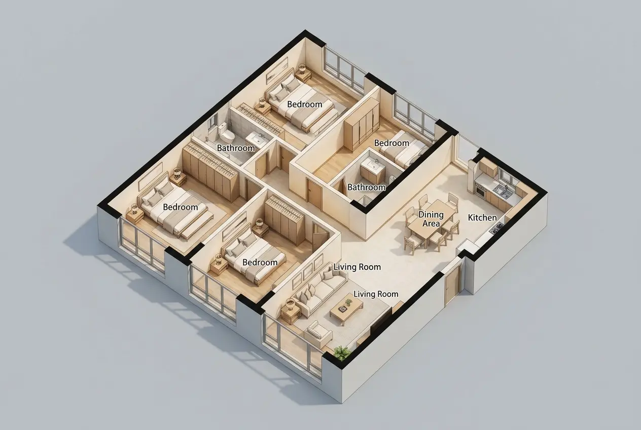 Luxury Family House 3D