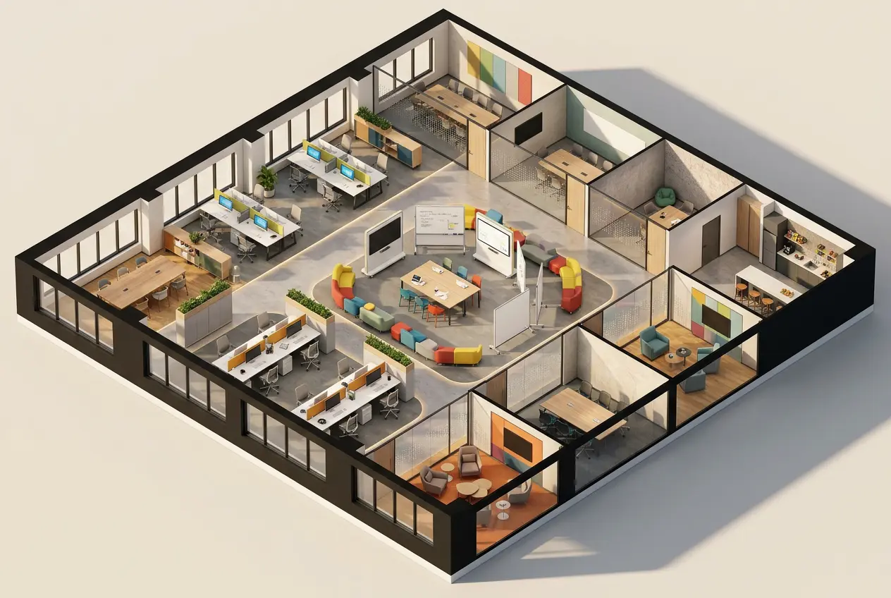 Balance Meeting Rooms, Phone Booths and Focus Space