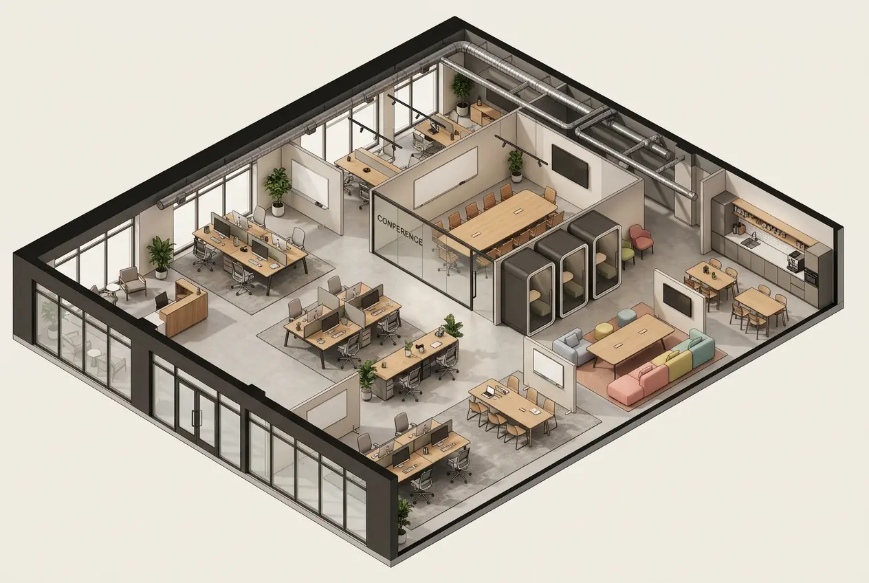 Start from How Many People Need a Desk