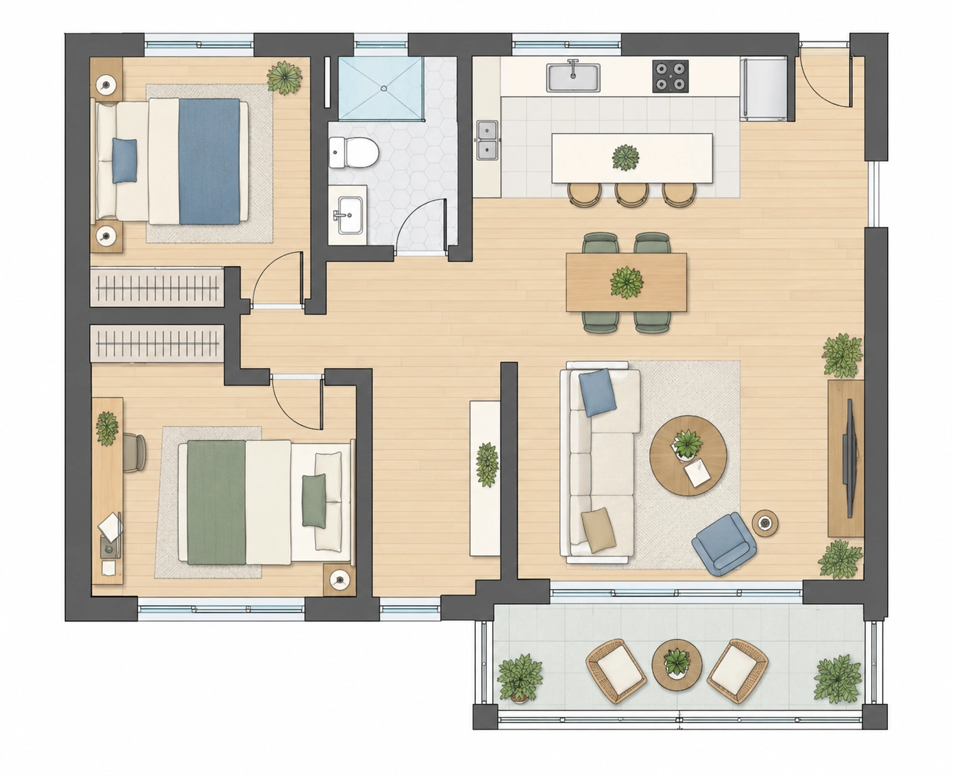 Fit Sleeping, Working and Hobbies into One Room